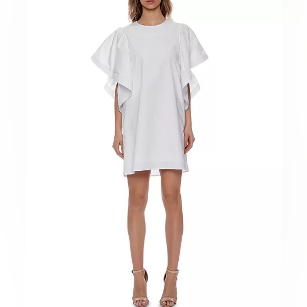 NWT Gracia Butterfly Sleeve Shift Mini Dress XL Lined Elegant Party Cocktail